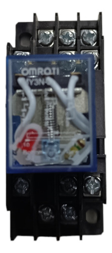 Relevador Encapsulado Omron My3n-j 220vac 11 Pines Con Base
