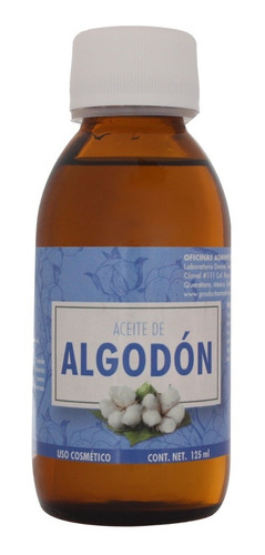 Aceite De Algodón Premium Cosmético 125 Ml