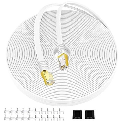 Cable Ethernet Blindado Cat7 Con Conector Rj45 Sin Barreras