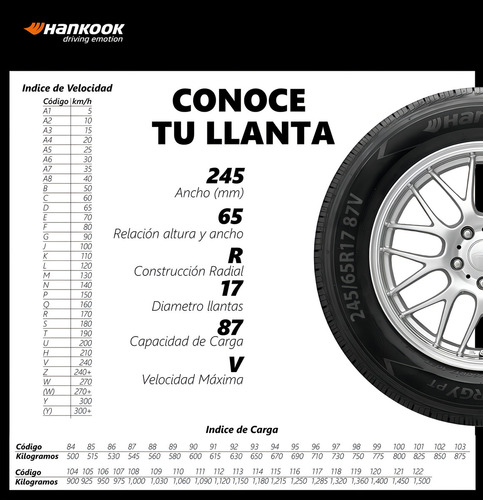 Llanta 225/75 R15 Hankook Kinergy St H735 102t