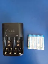 Comprar Cargador Batería Pilas Recargables  Aa-aaa-9v + 4 Pilas Aa