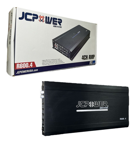 Amplificador Jc Power R600.4 Rs Series Clase Ab 1200 Max