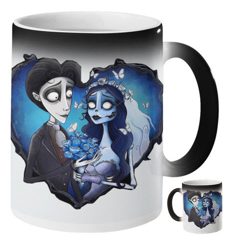 Taza Magica El Cadáver De La Novia Victor Y Emily 320 Ml Cadaver De La Novia