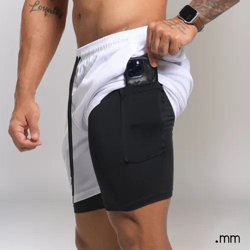 Bermuda Dupla de Compressão 2 em 1 (4 Cores)