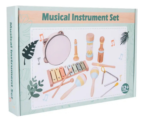 Trälek Set De Instrumentos De Madera Para Bebé, Niño, Niña
