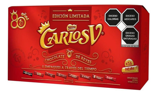 Chocolate Carlos V Edicion Limitada 16 Piezas