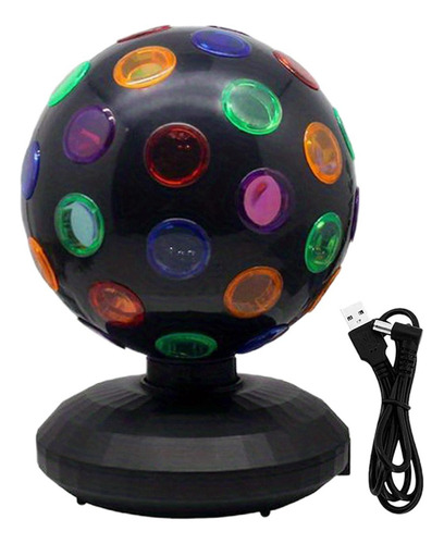 Esfera De Discoteca, Luz Led Multicolor, Diseño Compacto,