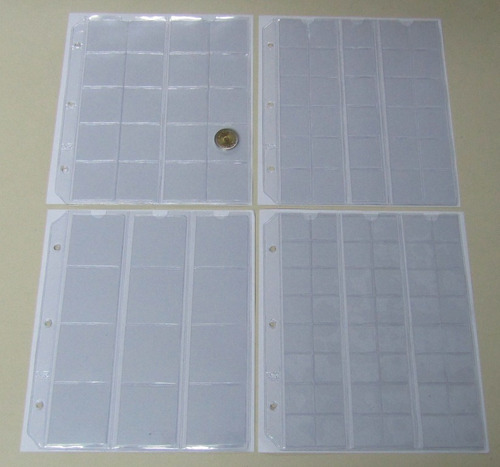 Carpeta Album Para Monedas Sueltas En Tiras 15 Hojas