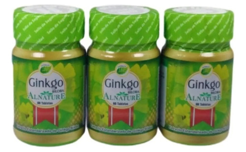 X3 Ginkgo Biloba 60  Tabletas - Unidad a $250