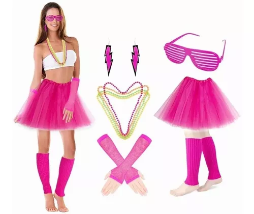 Kit De Accesorios Para Fiestas Disfraces Para Mujer Los 80