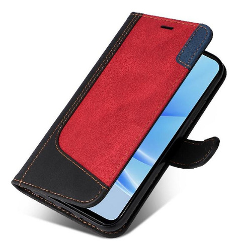 Funda Abatible For Oppo A17 Color Patchwork Único Con Y