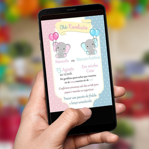 Imagem 6 de 10 de Convite Virtual Para Whatsapp Personalizado Varios Temas