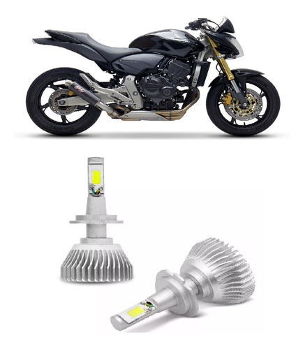 Super Led Cb 600 F Hornet 2005 A 2013 Farol Baixo E Alto