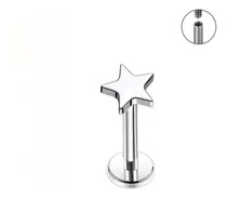 Comprar Piercing Labret Estrella Lbesac Acero Quirurgico 316l 1 Und