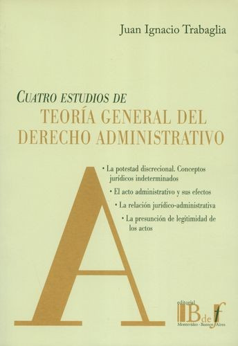 Libro Cuatro Estudios De Teoría General Del Derecho Adminis