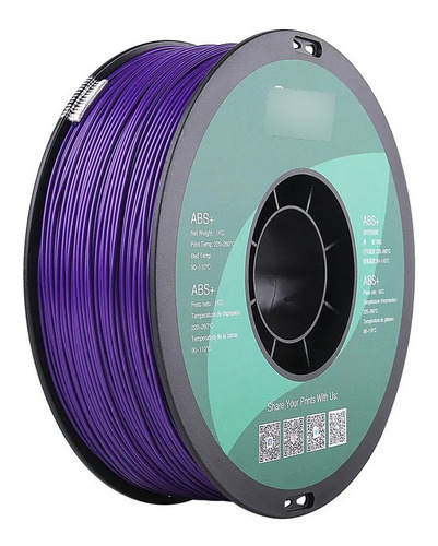 Filamento Impresora 3d Esun Abs+ Morado 1kg