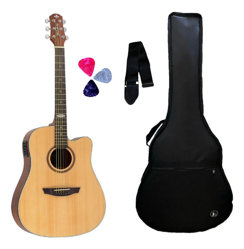 Violao Strinberg Sd200c Ns Folk C/ Capa Correia E 3 Palhetas