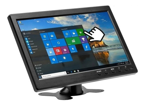 Monitor 10 Polegadas - 2 Entrada Rca Câmera Analógica E Ahd