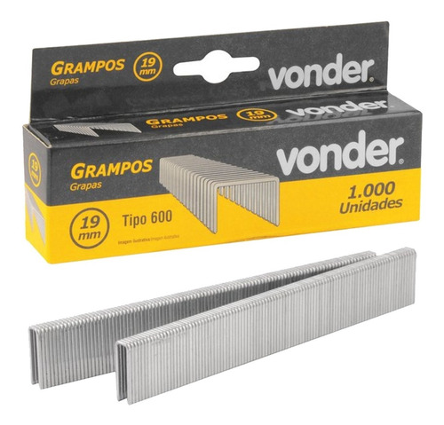 Grampo Para Grampeador Elétrico 19mm Vonder Gpe-916 1000 Un