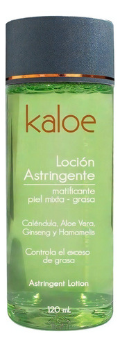 Loción Facial Astringente Kaloe Tipo De Piel Mixta-grasa