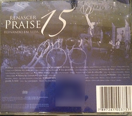 Cd Renascer Praise 15 Reinando Em Vida (Usado)