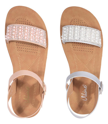 Sandalias Dama Vi Line Kit 2 Pares Planas 1119962