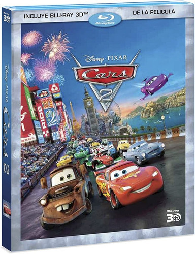 Cars 2 Dos Pixar Pelicula Blu-ray 3d, Producto Original