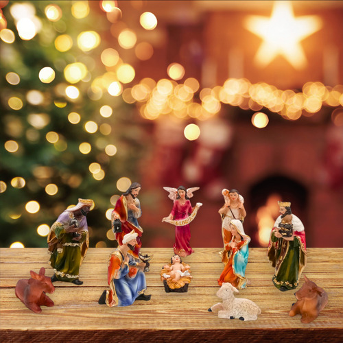 Pesebre Navideño Figuras Sagrada Familia Ceramica Artesanal
