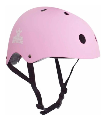 Casco Hd Helmet Color Rosado Sin Luz+set Protección