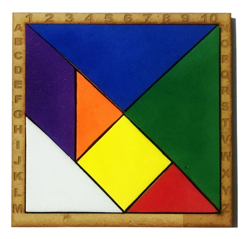 Tangram Mdf Y Foamy 12 Cm X 12 Cm Mod. Pl-001, Papeleria Max