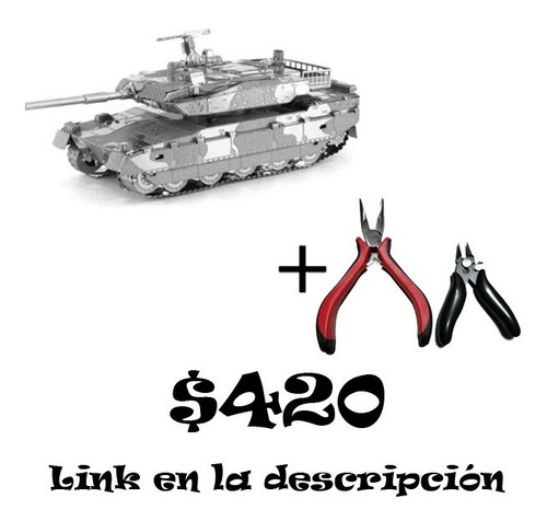 Tanque A Escala Para Armar Type-10 De Metal Rompecabezas 3d