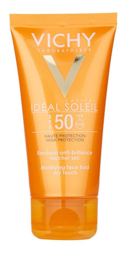 Protector Solar Vichy Idéal Soleil Toque Seco Fps 50 X 50 Ml