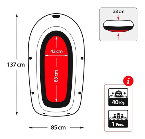 Flotador Para Pileta Intex Para Niños 1.37m X. 0.85m 58354