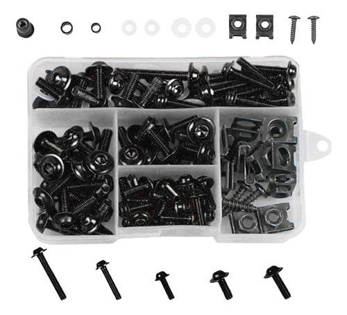 Kit De Pernos De De Motocicleta, 177 Piezas M5 M6 Tornillos