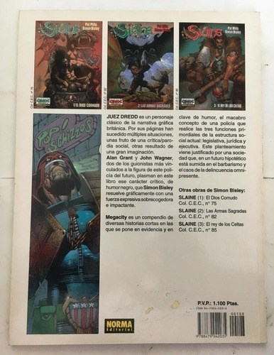 Comic: Judge Dredd (juez Dredd) - Megacity Blues. Editorial Norma