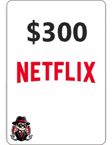 Tarjeta De Regalo Netflix $300