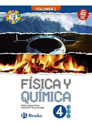 FISICA Y QUIMICA 4 ESO 3 VOLUMENES PROYECTO 5 ETAPAS, de JIMENEZ PRIETO, RAFAEL. Editorial Bruño, tapa blanda en español