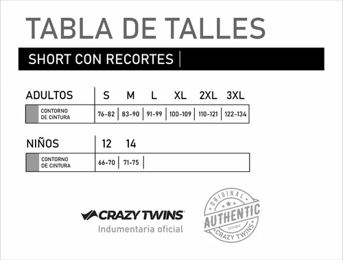 Imagen 5 de 5 de Pantalón Corto Deportivo Elastizado Crazy Twins