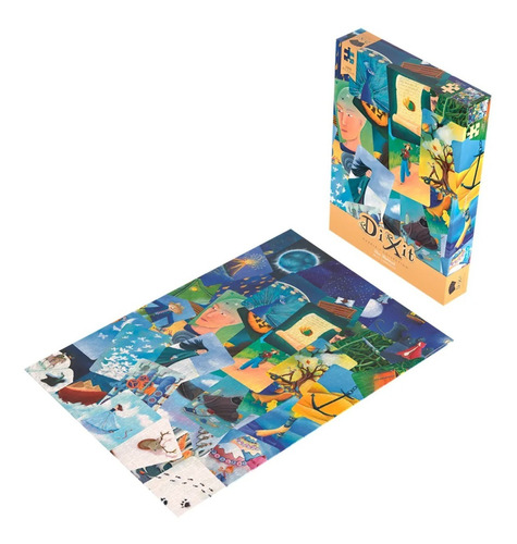 Puzzle Juego De Mesa Blue Mishmash 1000 Pcs Dixit Febo