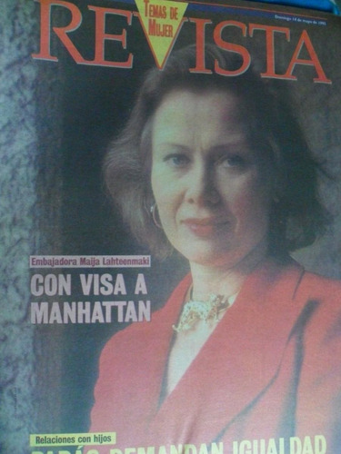 Temas De Mujer Nº 54 14 De Mayo De 1995 Maija Lahteenmaki. J