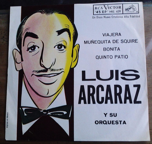 Luis Arcaraz Y Su Orquesta Viajera Bonita Ep 7 1963  Sp0