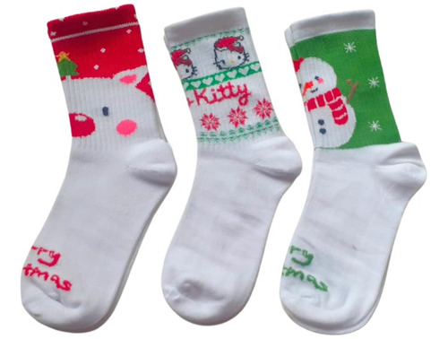 Calcetas Navideñas Para Mujer 6 Pares