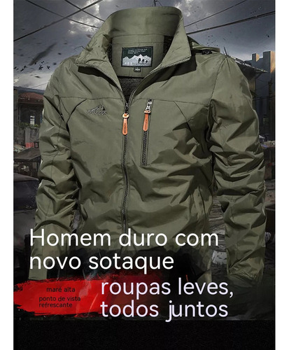 Chaqueta Impermeable Y Resistente Al Viento Para Hombre Moda