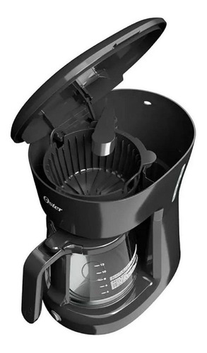 Imagen 3 de 3 de Cafetera Oster BVSTDCS12 semi automática negra de filtro 220V