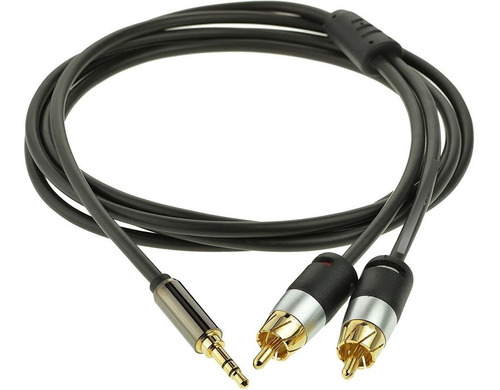 Cable De Audio, Macho De 3.5 Mm A (2) Rca