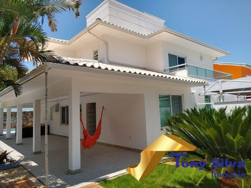 Belíssima Casa De Alto Padrão Em Condomínio Com Canal Navegável Cabo Frio - 1153