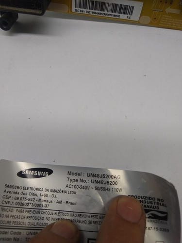 Placa De Sinal Compativel Tv Samsung Un48j5200 Usada