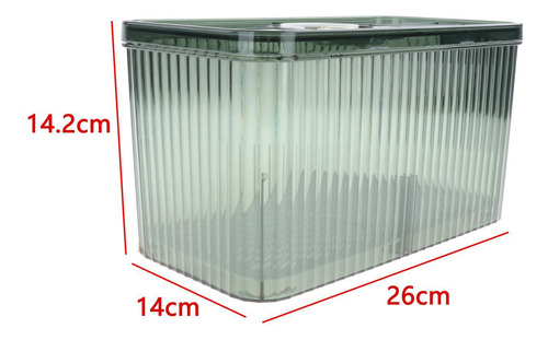 Contenedor Organizador Con Tapa Freshness, Grande, Verde