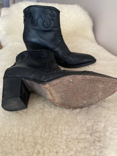 Botas De Cuero Rapsodia Texanas Como Nuevas (Usado)