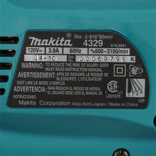Makita Sierra Calar Mango Superior 3 Amp Con Estuche 4329k